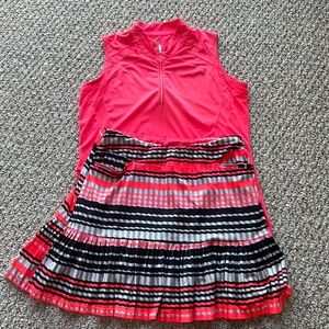 Tail top and skort with built in shorts